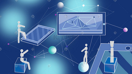 5G信息未来科技插画图片