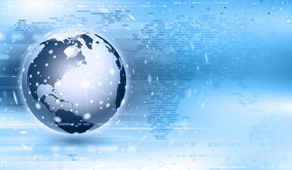 信息科技背景矢量素材 数字时代的视觉桥梁